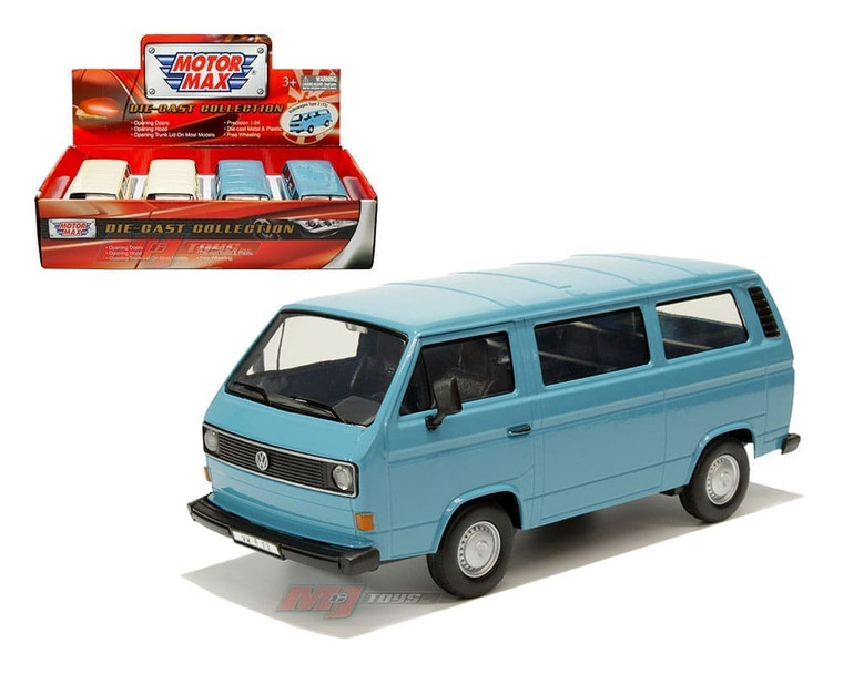 Motormax 1:24 Volkswagen Type 2 (t3) Display Tray Set Of 4- Diecast
