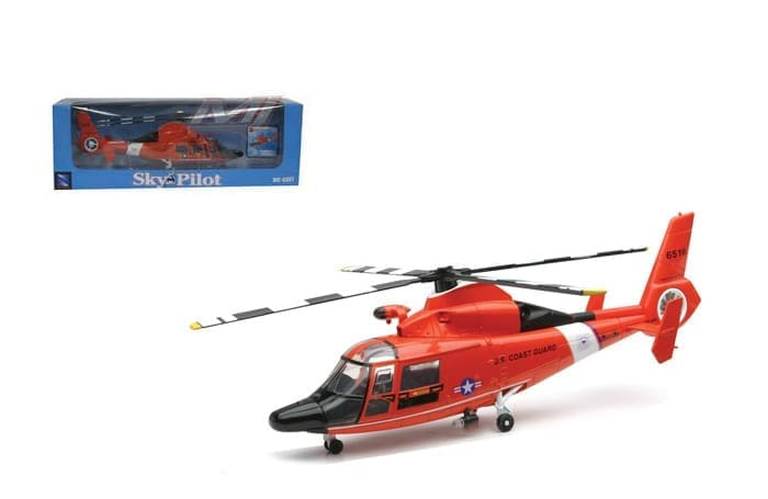 New Ray 1:48 Dauphin Hh-65c Us Coast Guard Sky Pilot Aircraft- Diecast