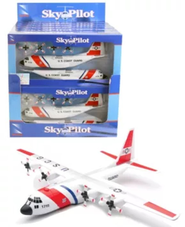 New Ray 1:48 Lockheed C-130 Hercules U.s. Coast Guard Sky Pilot Model Kits- Diecast New Ray 1:48 Lockheed C-130 Hercules U.s. Coast Guard Sky Pilot Model Kits- Diecast