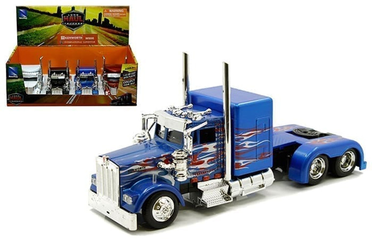 New Ray 1:43 Kenworth W900 & International Lonestar Cabs Display Tray Set Of 4- Diecast New Ray 1:43 Kenworth W900 & International Lonestar Cabs Display Tray Set Of 4- Diecast