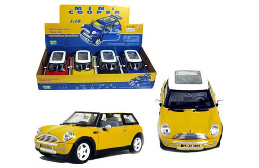 Saico 1:18 Display Mini Cooper 7.5 With See Thur Roof- Diecast