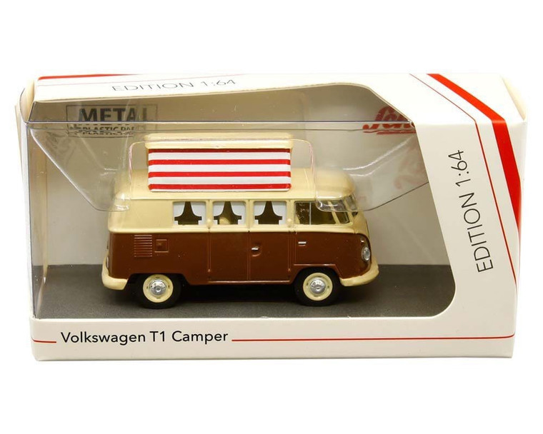 Schuco 1:64 Volkswagen T1 Camper Brown Beige Two-tone- Diecast