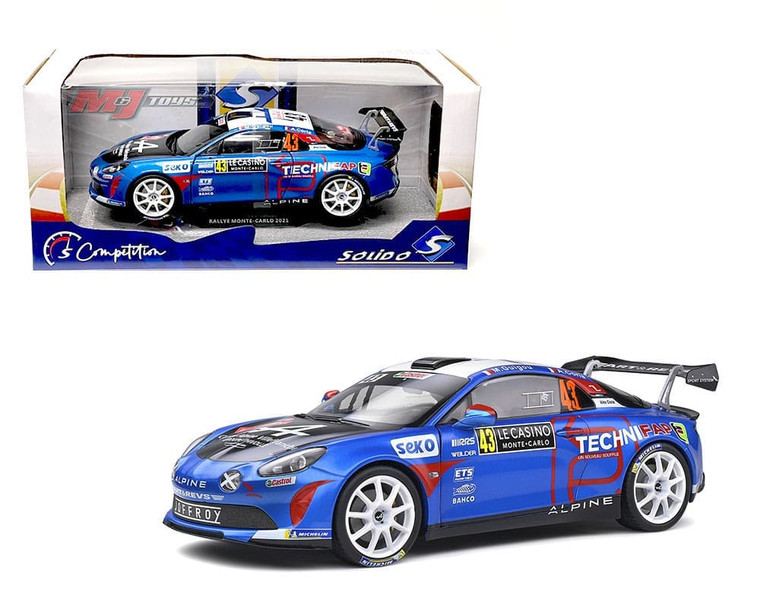 Solido 1:18 2021 Alpine A110 Rally Monte-carlo- Diecast