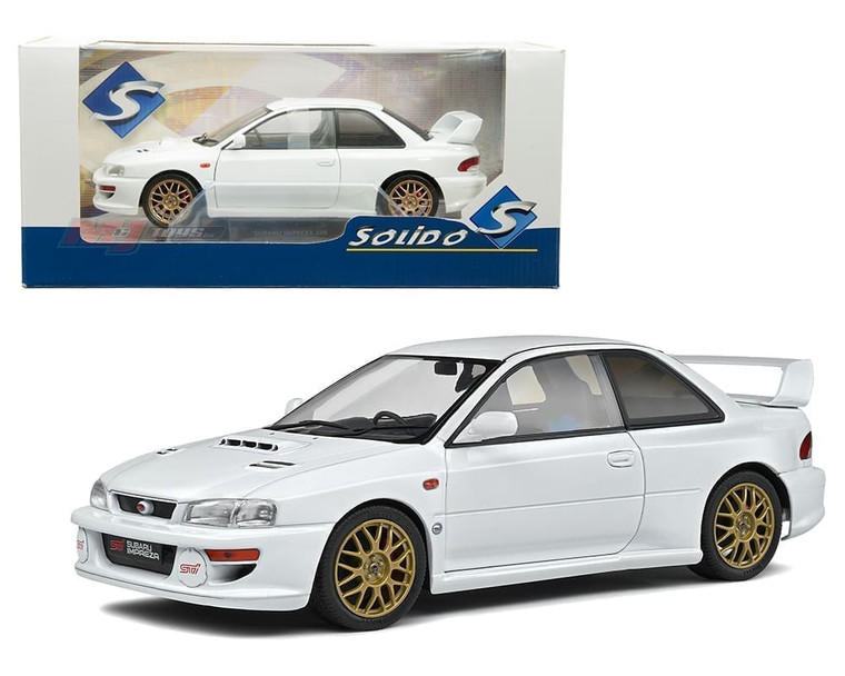 Solido 1:18 1998 Subaru Impreza 22b Pure White- Diecast