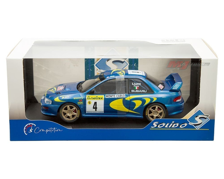 Solido 1:18 Subaru Impreza 22b Rallye Montecarlo 1997 P.liatti #4 Competition- Diecast