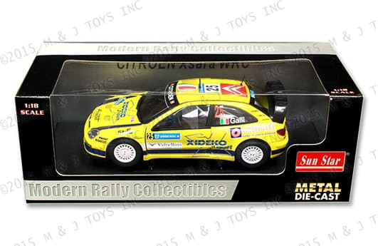 Sunstar 1:18 Modern Rally Citroen Xsara Wrc G. Galli/ G. Bernacchini Rally Of Sweden 2007- Diecast