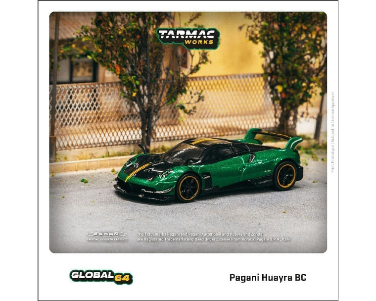 Tarmac Works 1:64 Pagani Huayra Bc Trifoglio Verde- Diecast