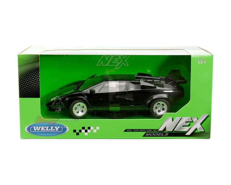 Welly 1:24 Lamborghini Countach Lp 5000 S Black- Diecast