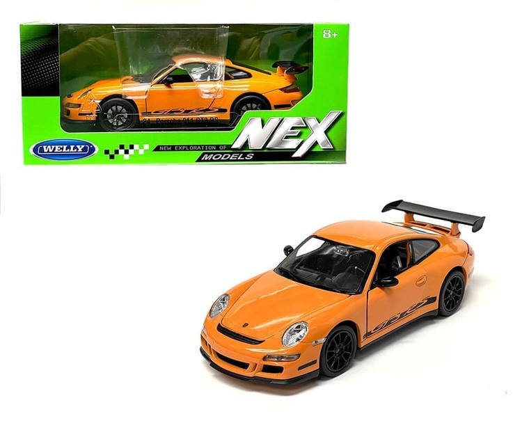 Welly 1:24 Porsche 911 (997) Gt3 Rs (orange)- Diecast