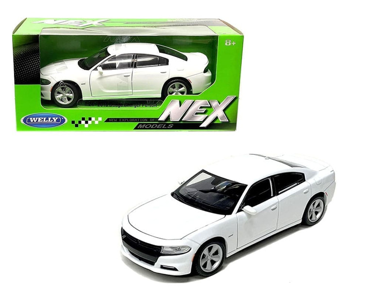 Welly 1:24 2016 Dodge Charger R/t White- Diecast