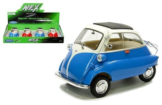 Welly 1:18 Bmw Isetta -display Tray Set Of 4- Diecast