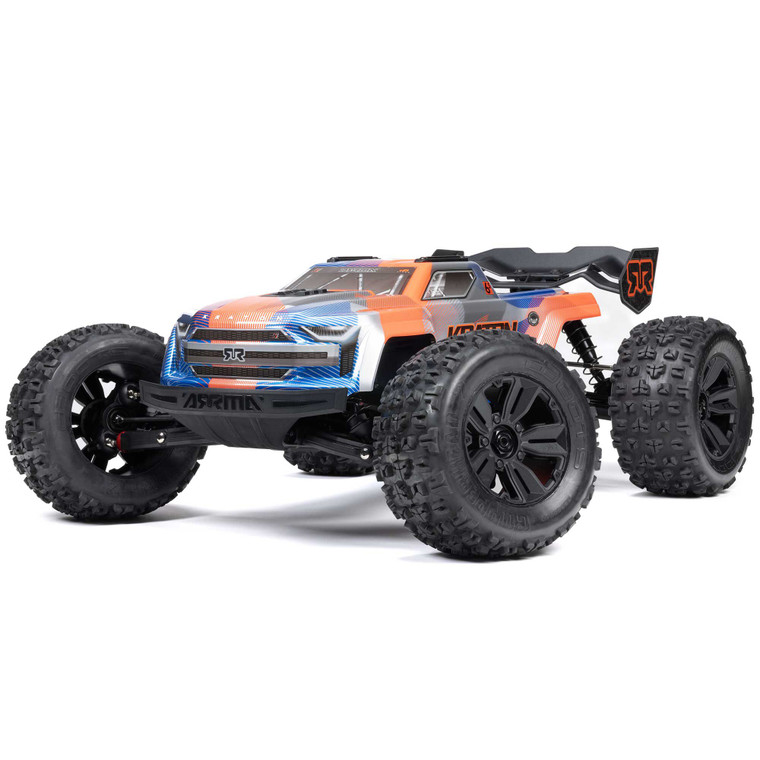 Arrma - 1/8 KRATON 4X4 6S BLX BRUSHLESS V6 SPEED TRUCK RTR (Blue/Orange) - 8608V6T1