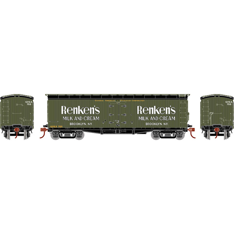 Athearn - HO ATH 40' Pfaudler Wood Milk Car, GPEX #755 - -2356 Athearn - HO ATH 40' Pfaudler Wood Milk Car, GPEX #755 - -2356