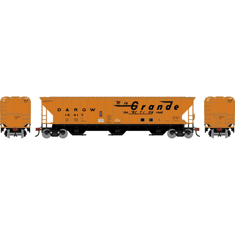 Athearn - HO ATH PS 4740 Covered Hopper, DRGW #15417 - -2365