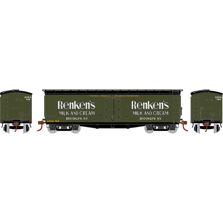 Athearn - N ATH 40' Pfaudler Wood Milk Car, GPEX #754 - -2473 Athearn - N ATH 40' Pfaudler Wood Milk Car, GPEX #754 - -2473