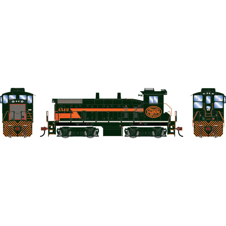 Athearn - HO ATH SW1500 Locomotive w/DCC & Sound, IHB #1512 - -2534