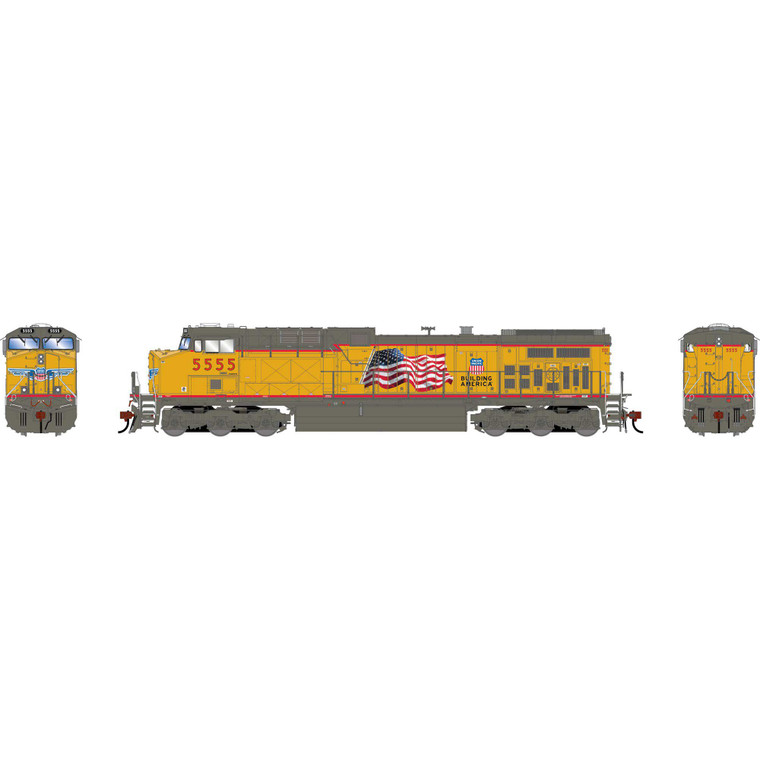 Athearn - HO GEN AC4400CW Locomotive, UP #5555 - G-2041