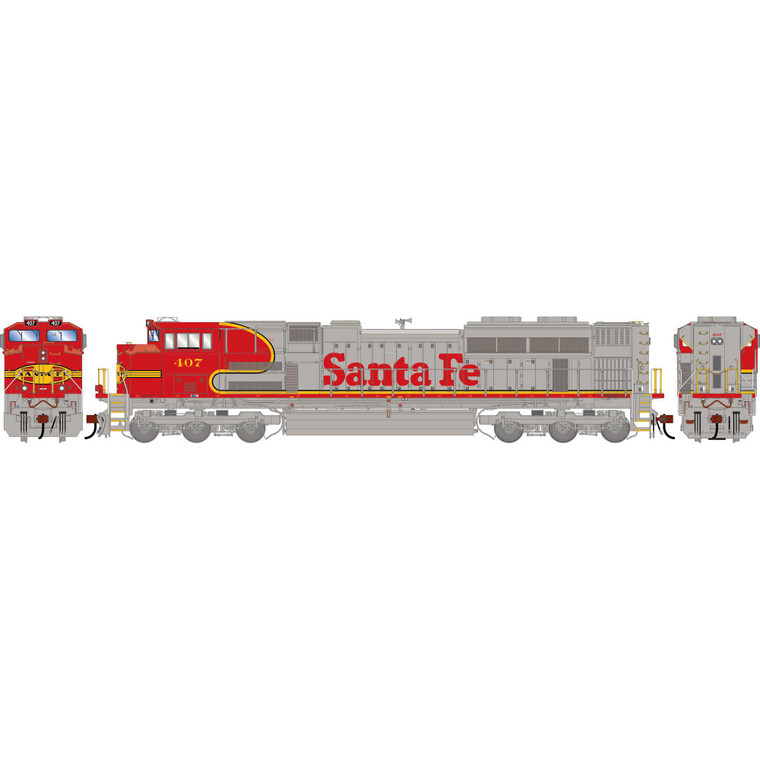 Athearn - HO GEN SD70ACE Locomotive w/DCC & Sound, Legendary Liveries ATSF #407 - G-2101