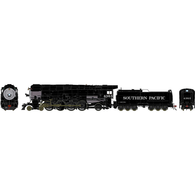 Athearn - HO GEN 4-8-2 MT-4 Locomotive, Skyline Casing SP #4365 - G-2112
