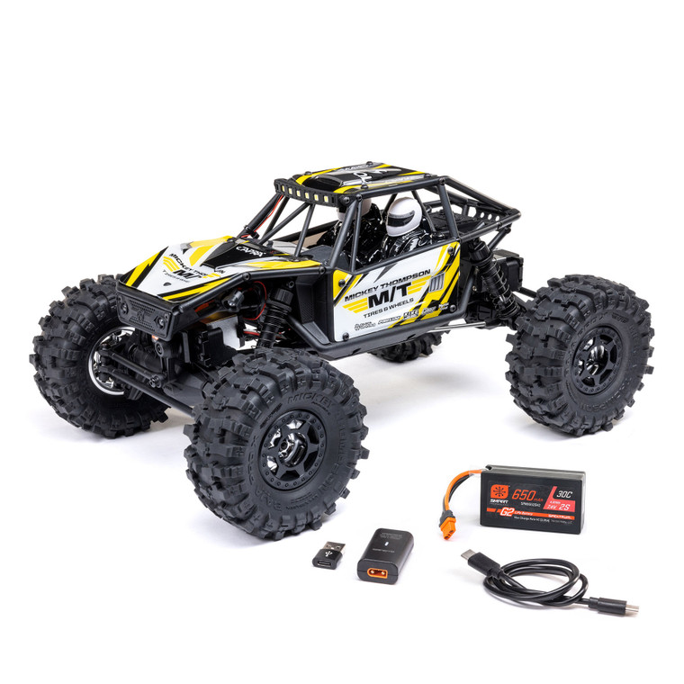 Axial - 1/18 UTB18 Capra 4WS 4X4 RTR Brushed Rock Crawler (Battery & Charger Included), Yellow - -1750T2 Axial - 1/18 UTB18 Capra 4WS 4X4 RTR Brushed Rock Crawler (Battery & Charger Included), Yellow - -1750T2