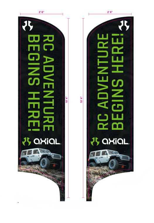 Axial - Axial 10' Feather Flag - -2361