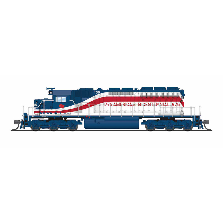 Broadway Limited Imports - N, EMD SD40-2, MILW 156, Bicentennial Paint Scheme, Paragon4 Sound/DC/DCC - 9466 Broadway Limited Imports - N, EMD SD40-2, MILW 156, Bicentennial Paint Scheme, Paragon4 Sound/DC/DCC - 9466