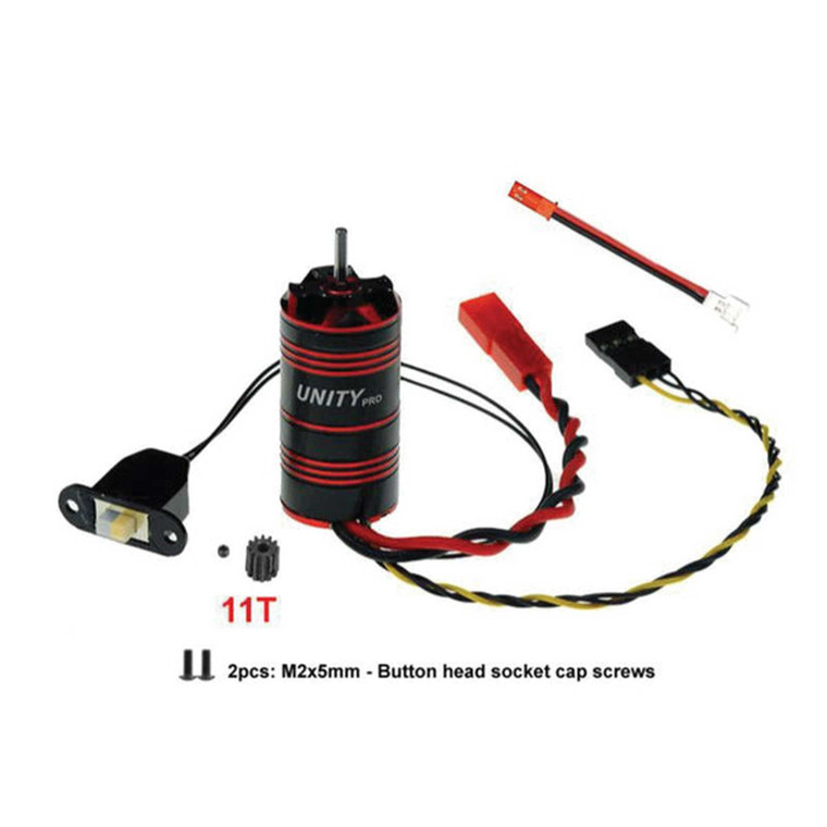 FuriTek - UNITY PRO 3500KV 2-IN-1 MICRO FOC BRUSHLESS SYSTEM FOR HOBBYPLUS CR-18P EVO-PRO - 2576