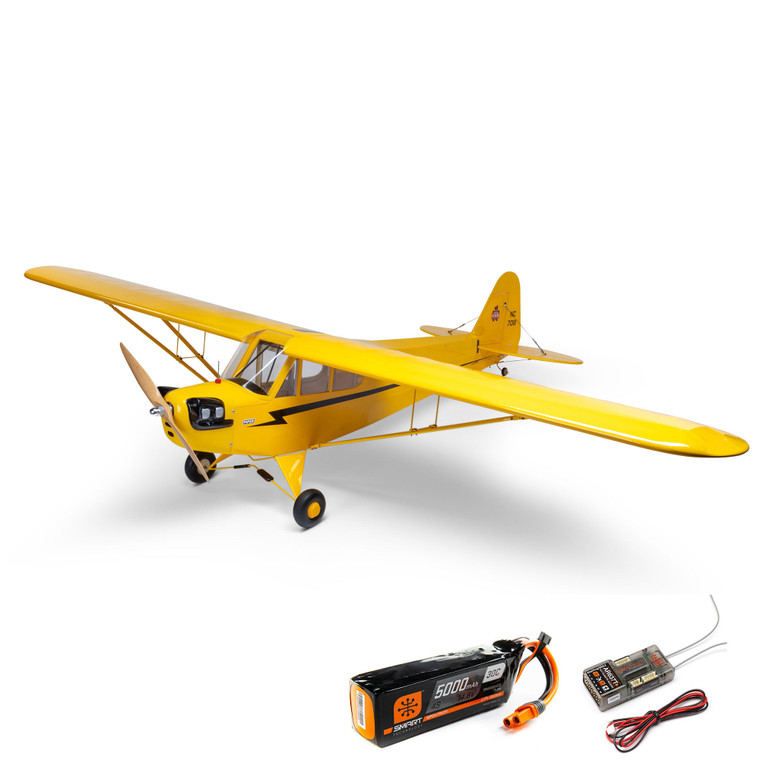 Hangar 9 - J-3 Cub 10cc 85" PNP with Receiver and Battery - 5175CEP