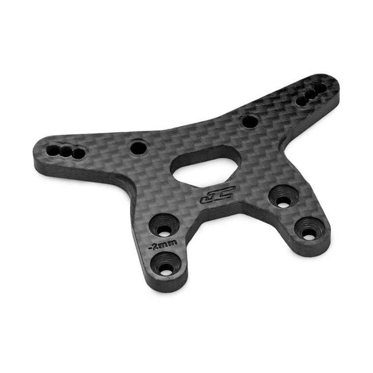 Jconcepts - RC10B7 -2mm carbon fiber front shock tower - black - 5214-2