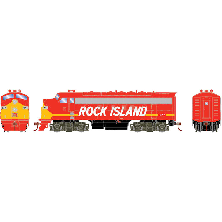 Roundhouse - HO RND F7A Locomotive DCC-Ready, CRIP #677 - -2751 Roundhouse - HO RND F7A Locomotive DCC-Ready, CRIP #677 - -2751