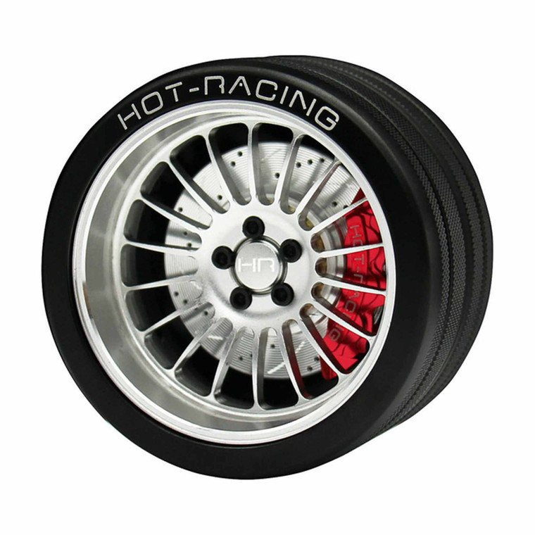 Hot Racing - Silver 18 Spoke 6061 Steering Wheel NB4 - SW49ET08