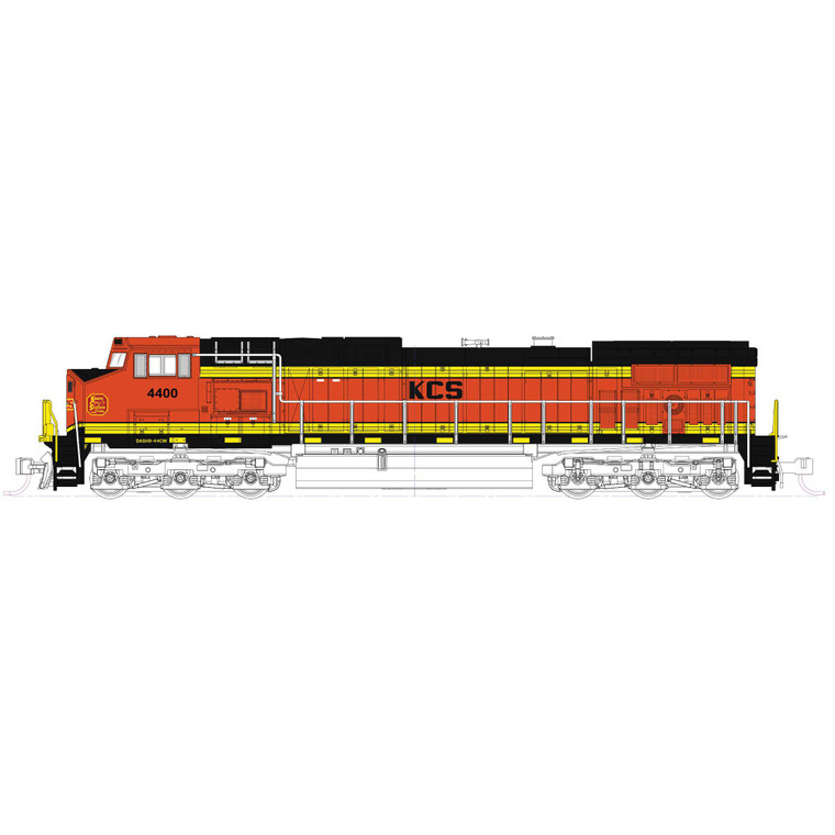 Kato USA - N C44-9W KCS (ex BNSF) #4400 w/Sound  - 176-3519-S