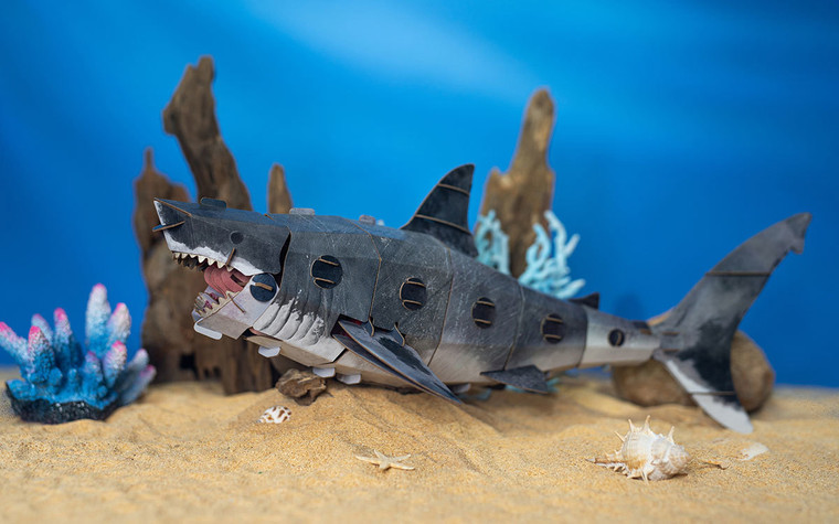 Make Bug - Great White Shark 3D Kraft Paper Puzzle - B0010