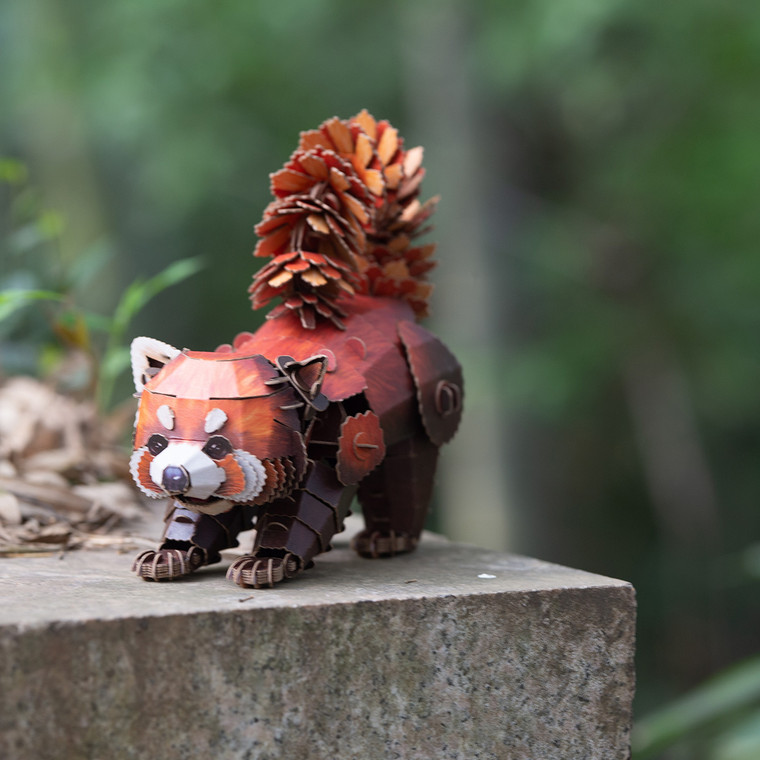 Make Bug - Red Panda 3D Kraft Paper Puzzle - B0013