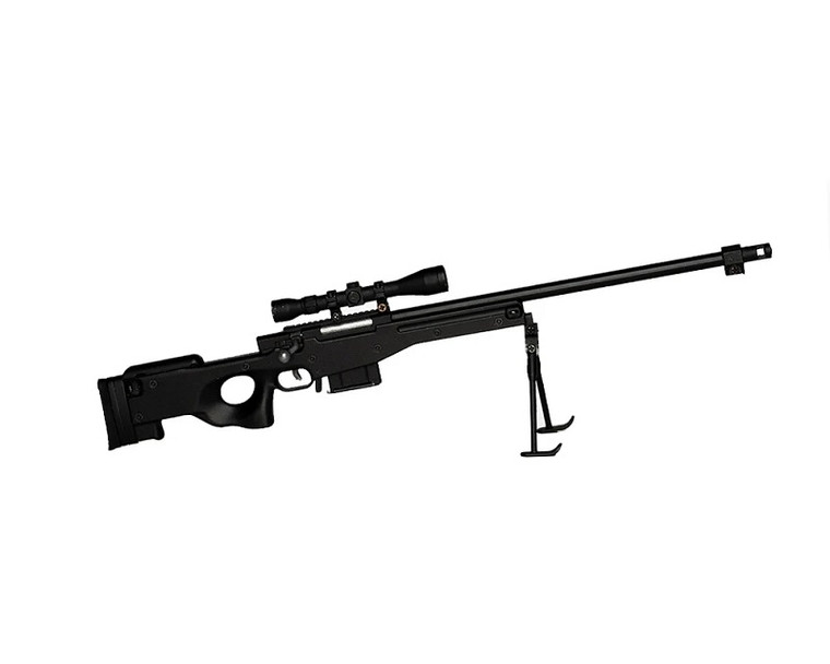 GoatGuns - 1/4 Scale Die Cast Sniper Rifle Model, Black - SR-BLACK GoatGuns - 1/4 Scale Die Cast Sniper Rifle Model, Black - SR-BLACK