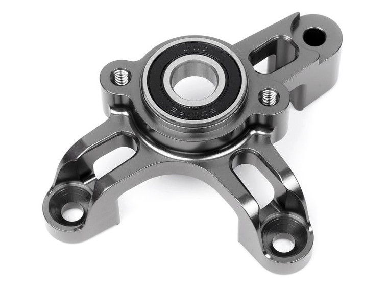 HPI Racing - Heavy Duty Aluminum Pinion/ Clutch Mount (Gunmetal) - 86715