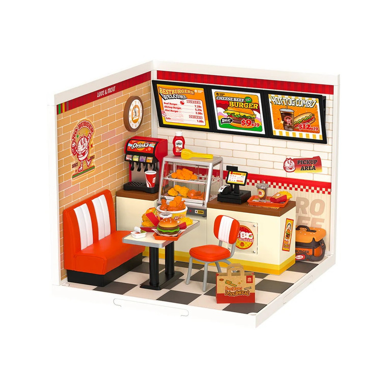 Robotime - Yum Yum Burgers DIY Plastic Miniature House - DW010