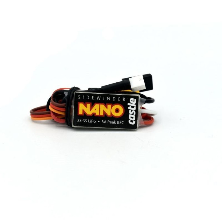 Castle Creations - Sidewinder Nano Micro PnP ESC, 12.6V, with XT30 and JST Plugs - 010-0176-01 Castle Creations - Sidewinder Nano Micro PnP ESC, 12.6V, with XT30 and JST Plugs - 010-0176-01