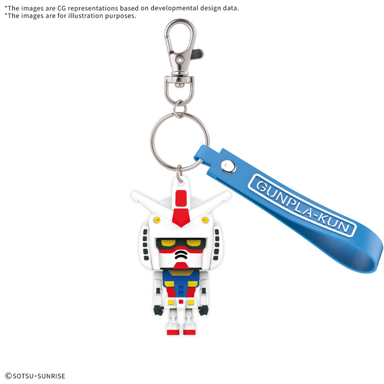 Bandai - Gundam Models - Gunpla-Kun 3D Maskot Keychain - 2777849