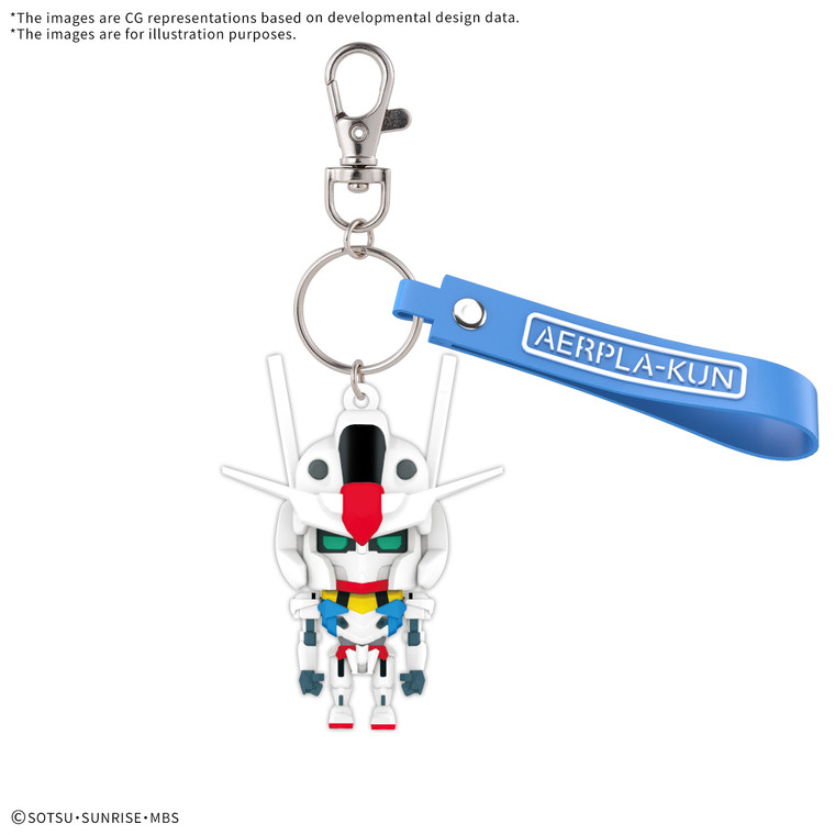 Bandai - Gundam Models - Aerpla-Kun 3D Mascot Keychain - 2777894
