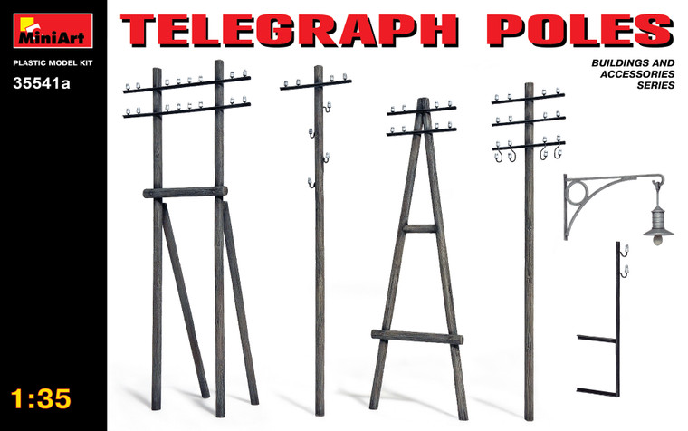 Mini Art Models - Telegraph Poles 1:35 - 35541A
