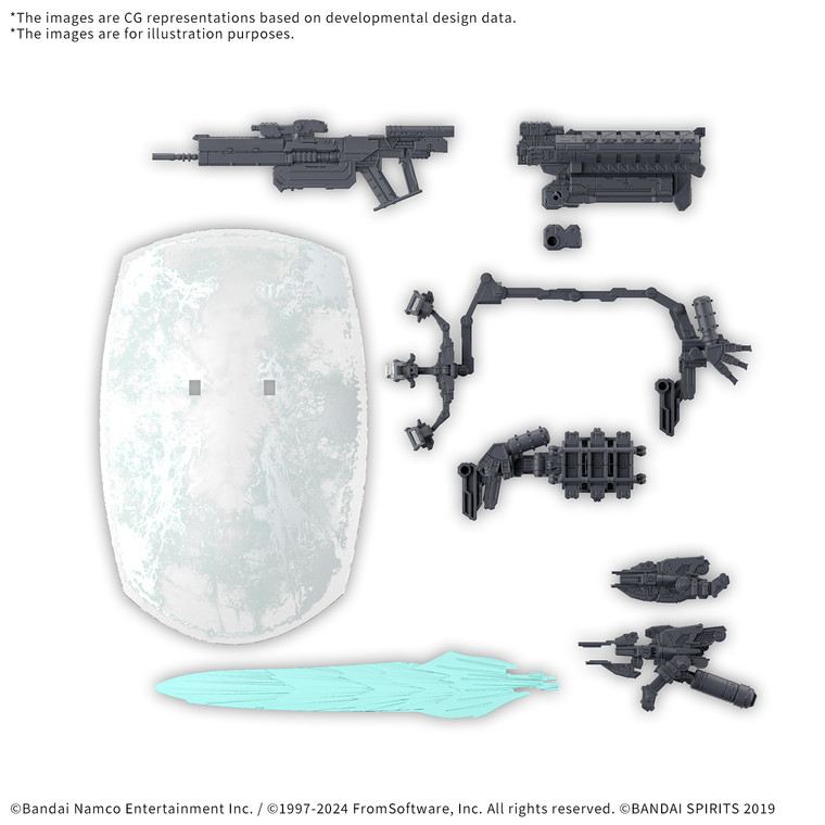 Bandai - Gundam Models - 30MM Option Parts Set Rubicon Weapon Set - 2762127