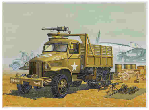 Academy Models - US ARMY CARGO TRUCK 2.5ton:72 - 13402