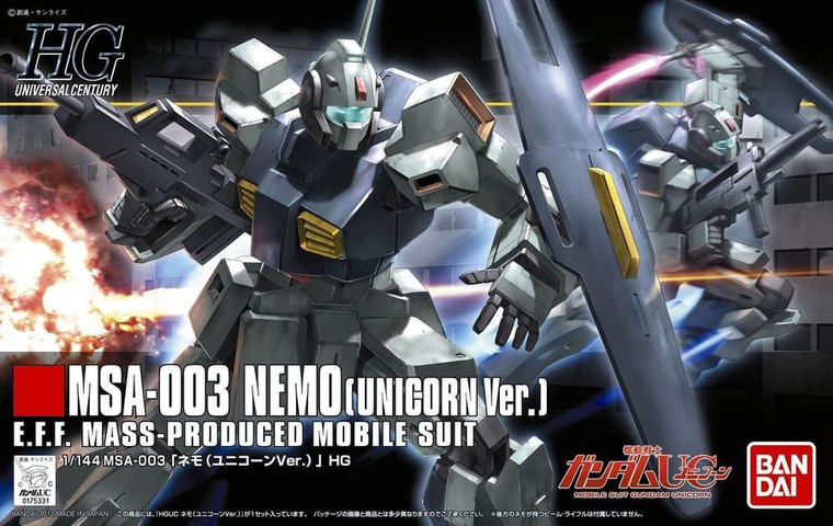 Bandai - Gundam Models - 140 Nemo Unicorn Ver HGUC 1:144 - 2156417