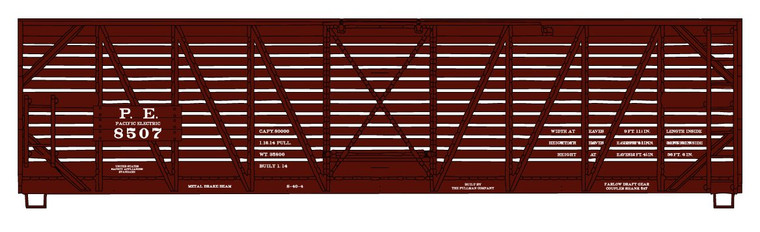 Accurail - HO Pacific Electric 40'Wood Stock Car - 4745