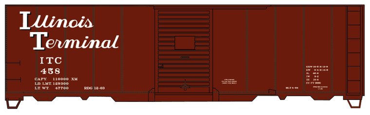 Accurail - HO 40' SD Steel Boxcar Illinois Terminal - 3565