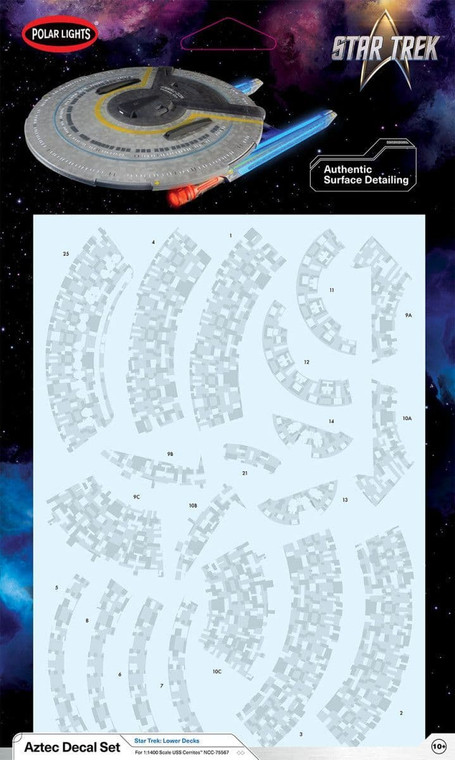 Model Kits Accessories - Star Trek USS Cerritus Aztec Decals - 72