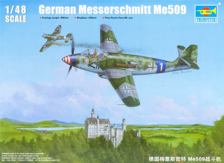 Trumpeter Models - MESSERSCHMITT Me509 1:48 - 2849