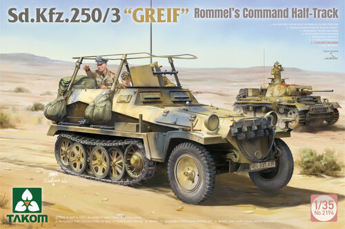 Takom Models - Sd.Kfz250/3 GREIF/Rommel/Halftrack 1:35 - 2194