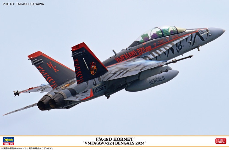 Hasegawa Models - F/A-18D Hornet VMFA-224 Bengals 1:48 - 7545